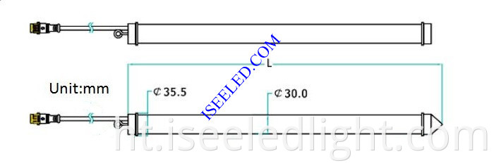 LED 3D Pixel Tube Light Size